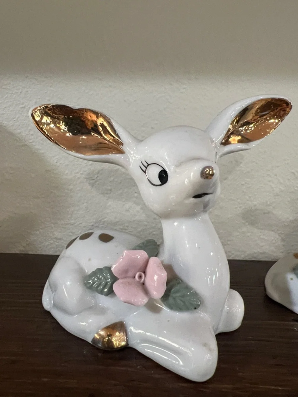 Vintage Chase Japan Set of Three Deer Porcelain